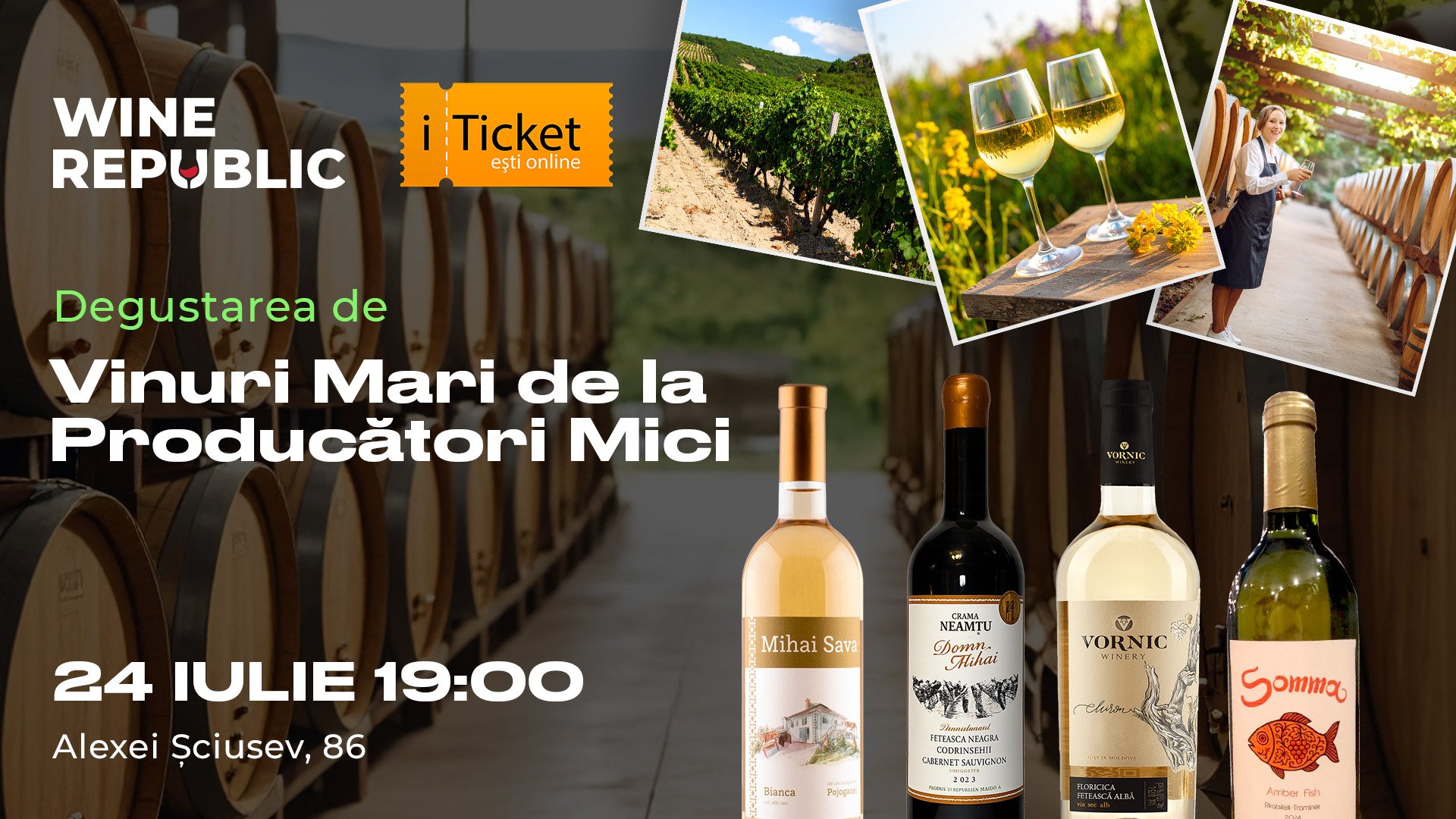 VINURI MARI de la PRODUCĂTORI MICI – Degustare la Wine Republic