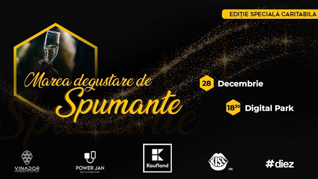 MAREA DEGUSTARE DE SPUMANTE. EDIȚIE SPECIALĂ!