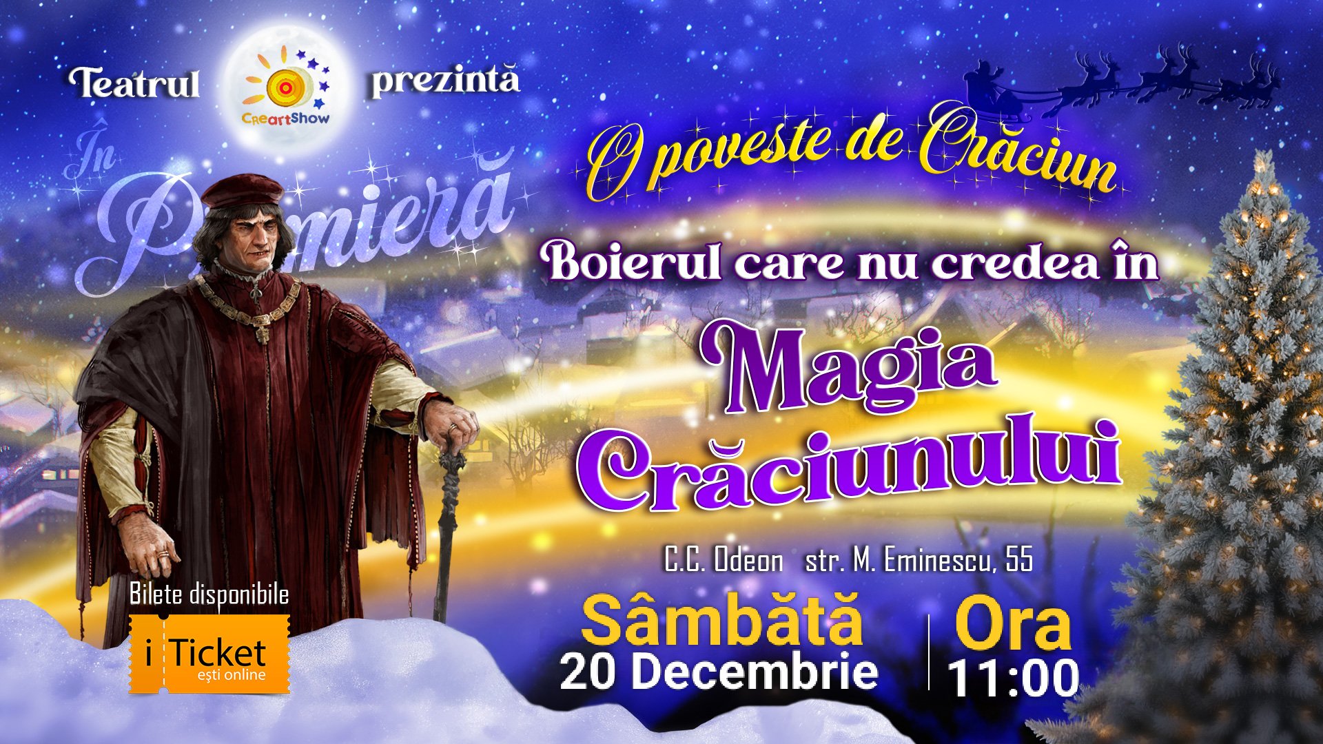 „Boierul care nu credea în Magia Crăciunului!” 