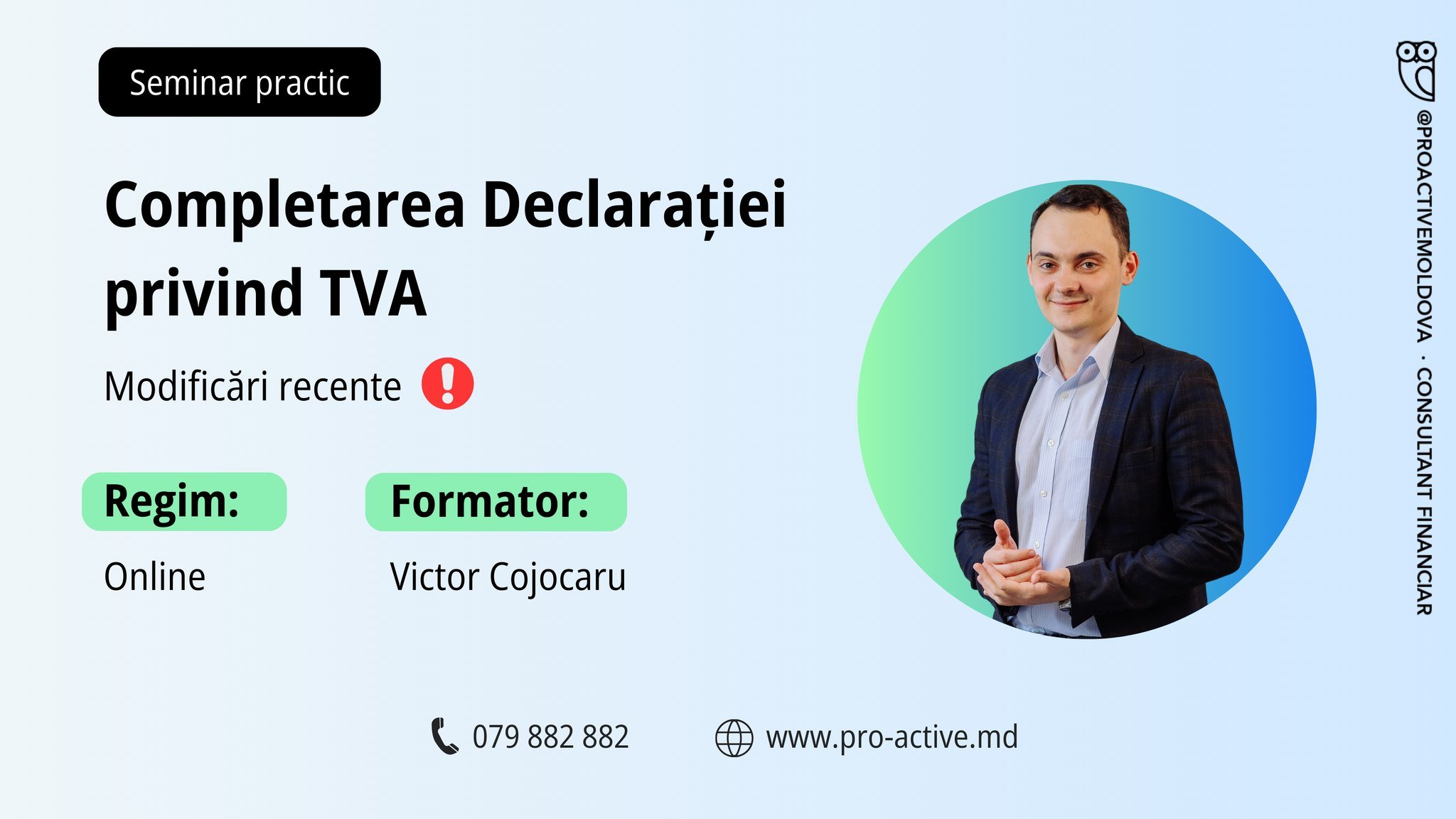 Completarea Declarației privind TVA: modificări recente