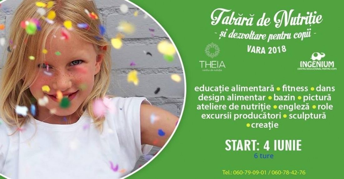 Tabara de nutritie si dezvoltare personala pentru copii 2018