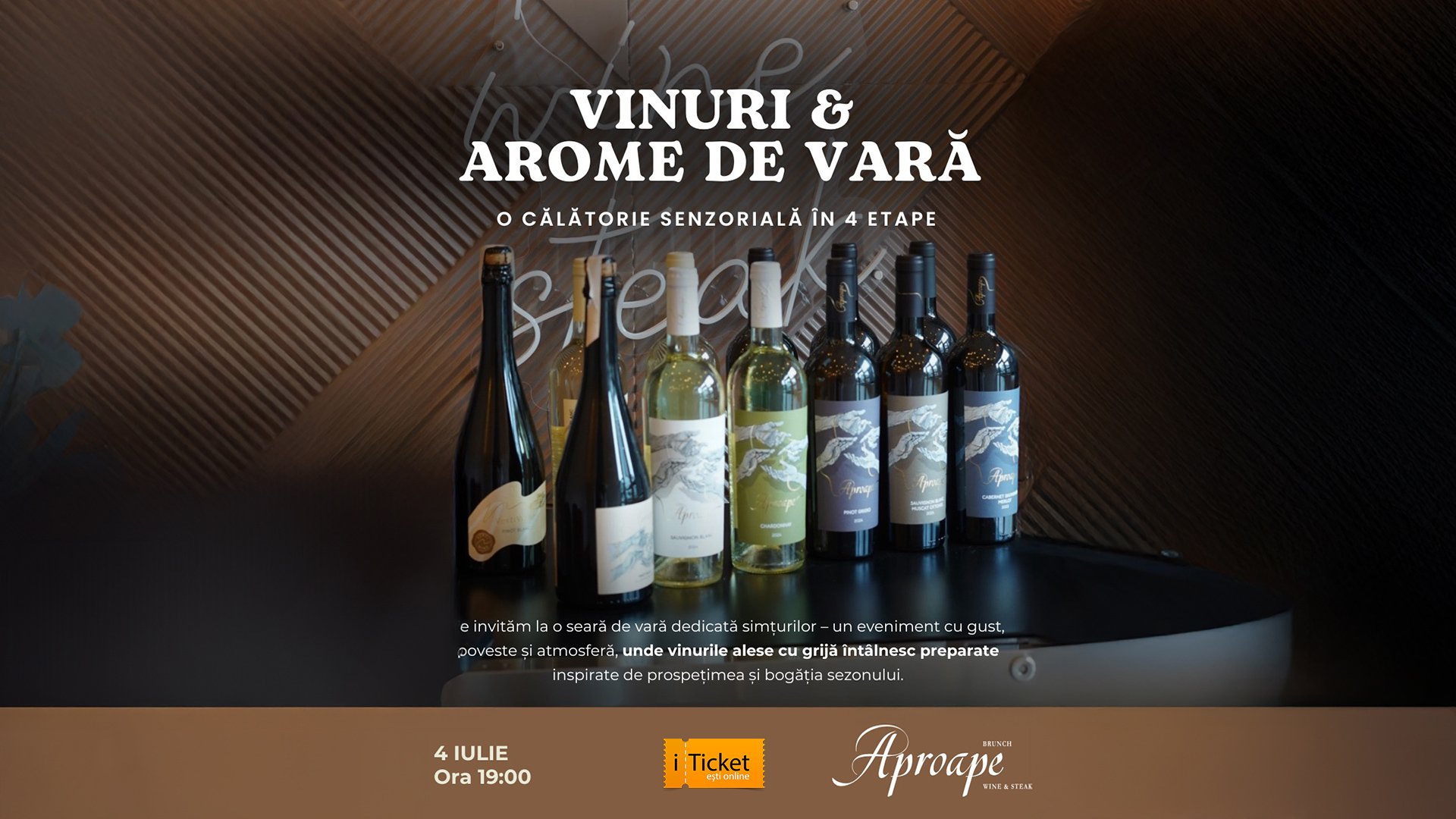 „Vinuri & Arome de Vară – O călătorie senzorială în 4 etape”
