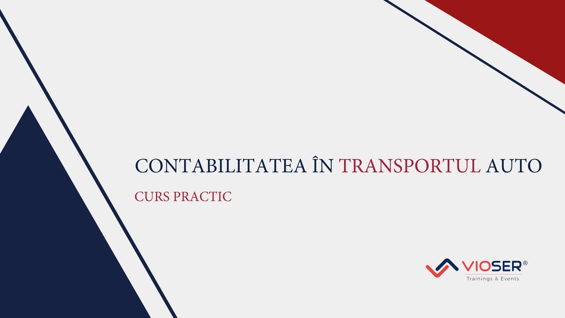 CONTABILITATEA ÎN TRANSPORTUL AUTO Martie 2021