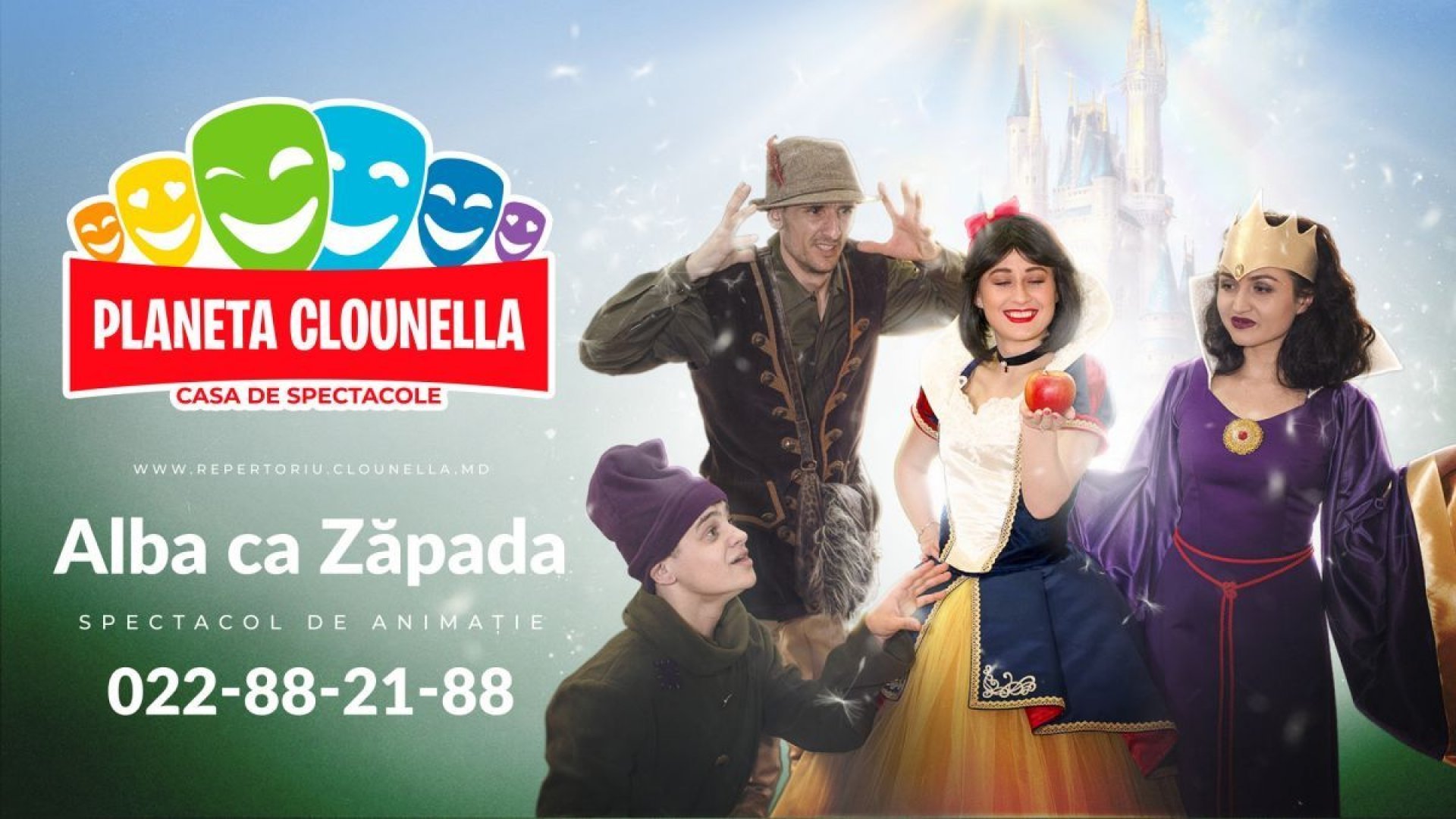Alba ca Zapada - Spectacol Interactiv de Animatie pentru Copii | Decembrie 2019 | +3