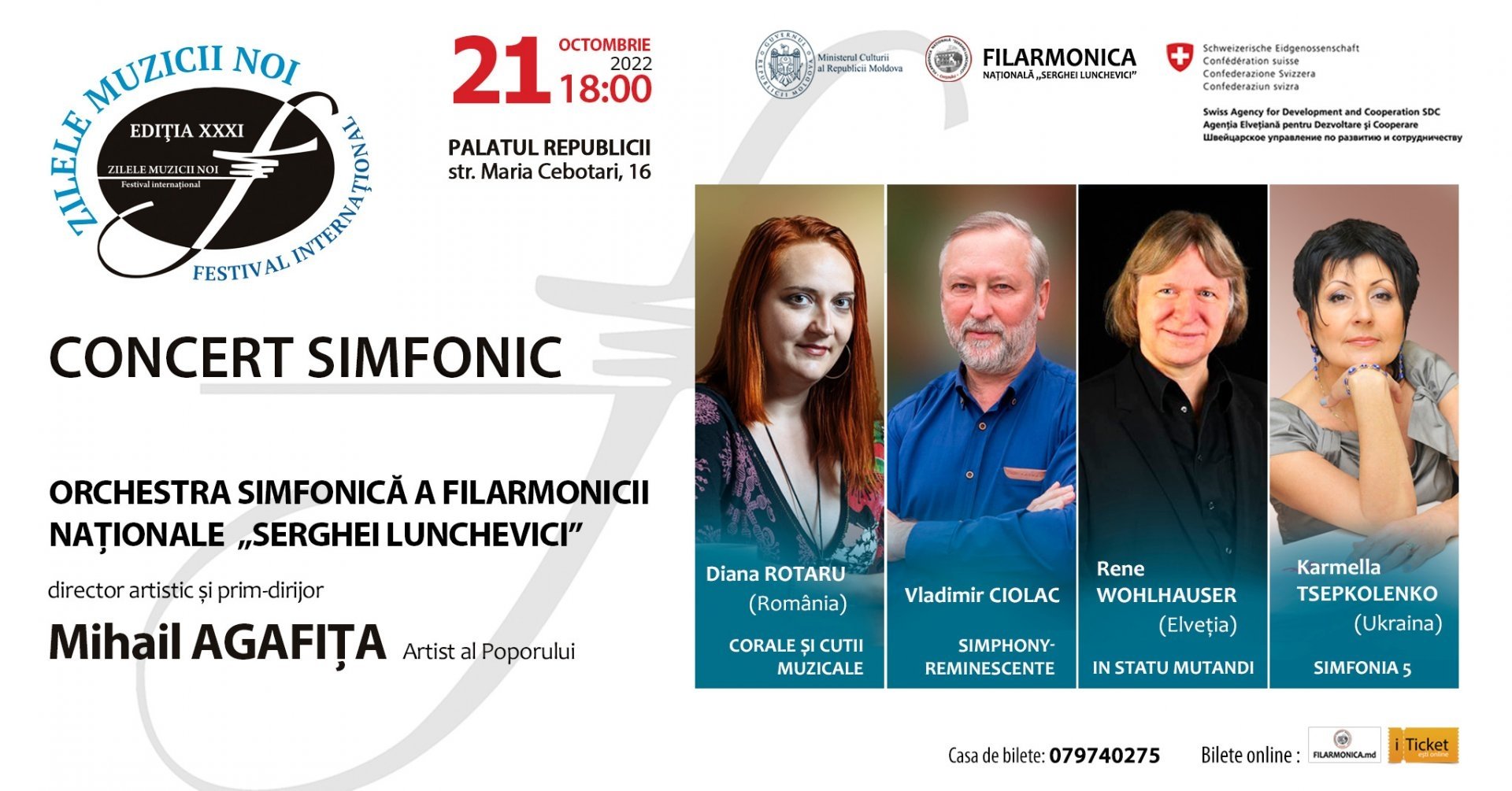 CONCERT SIMFONIC - Zilele Muzicii Noi, ediția a XXXI-a