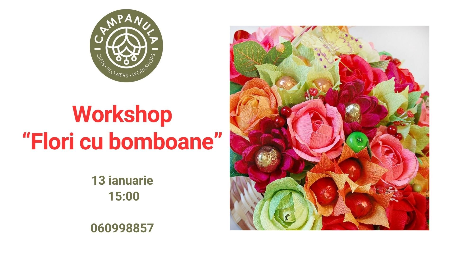 Workshop «Flori cu bomboane» 13.01.2023
