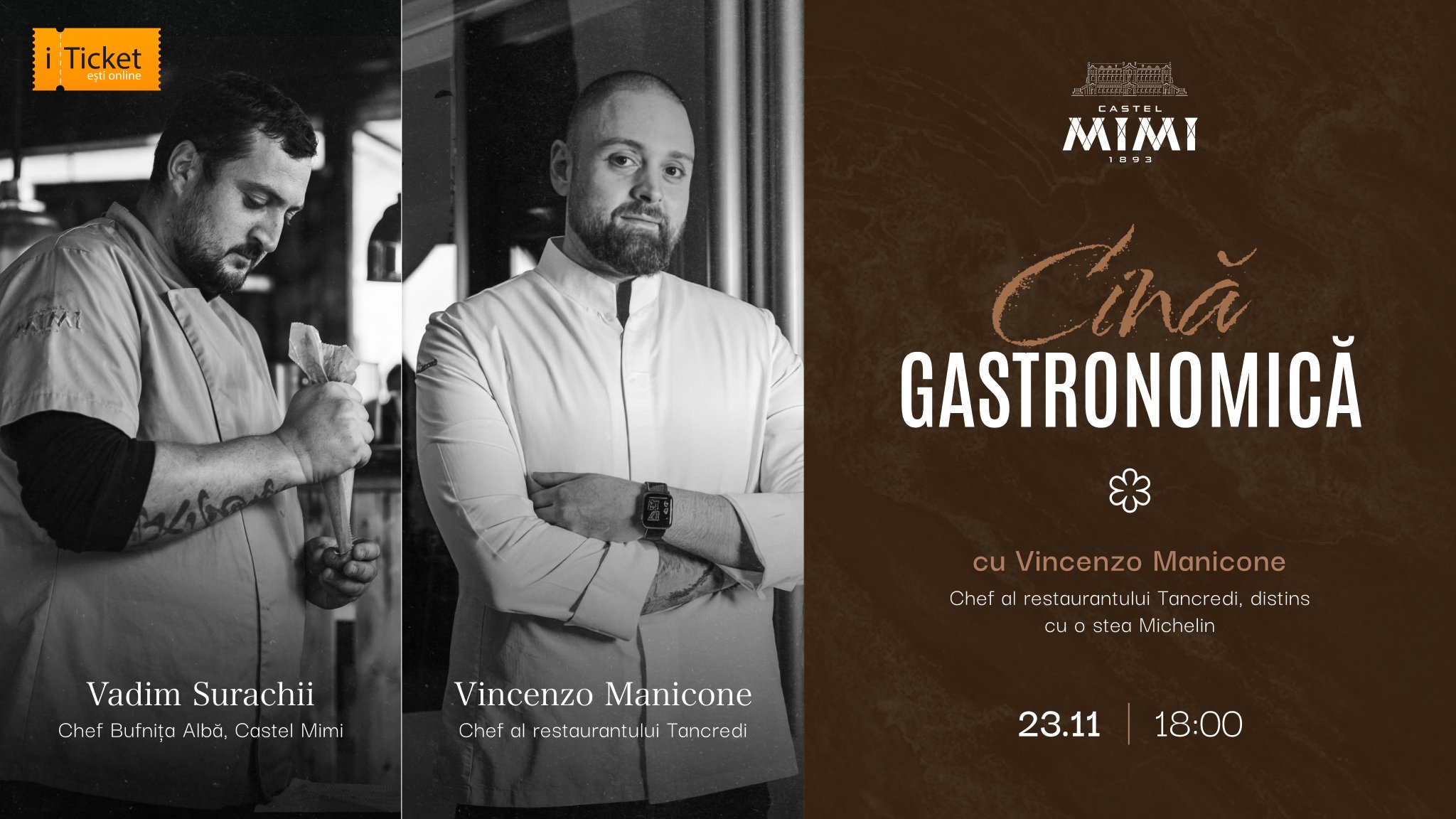 Cină gastronomică la Castel Mimi 