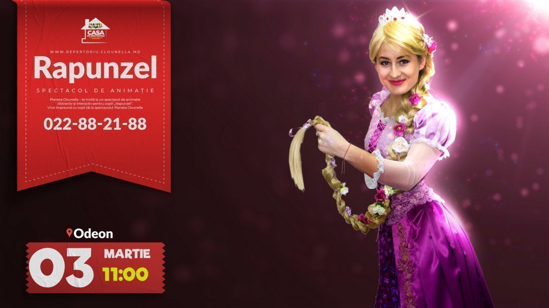 Rapunzel - Spectacol Interactiv de Animatie pentru Copii | Martie 2019