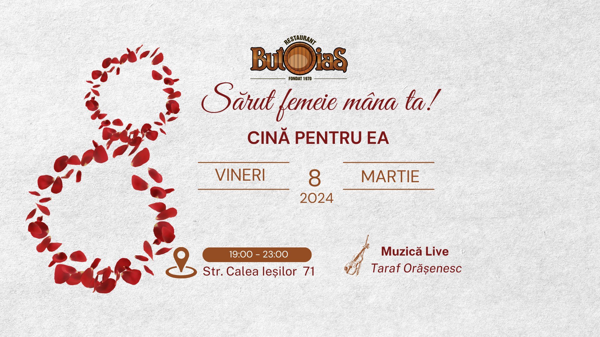 "Sărut, femeie, mâna ta" - o cină pentru EA