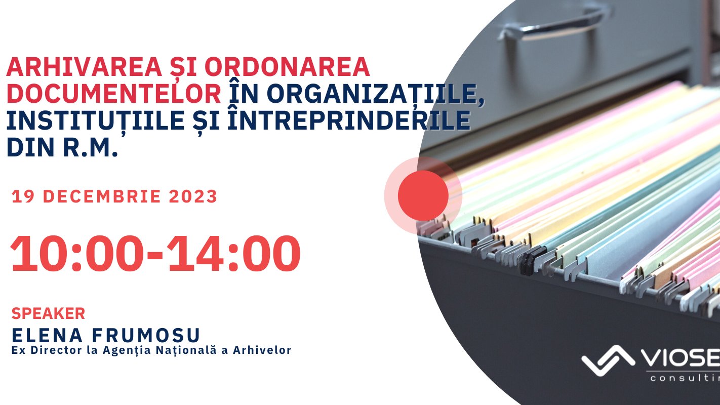 Ordonarea documentelor în organizațiile, instituțiile și întreprinderile Rep. Moldova  