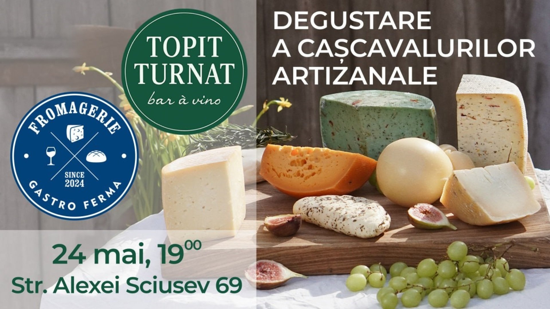 Degustare cașcavalurilor artizanale de la Fromagerie Gastro Ferma