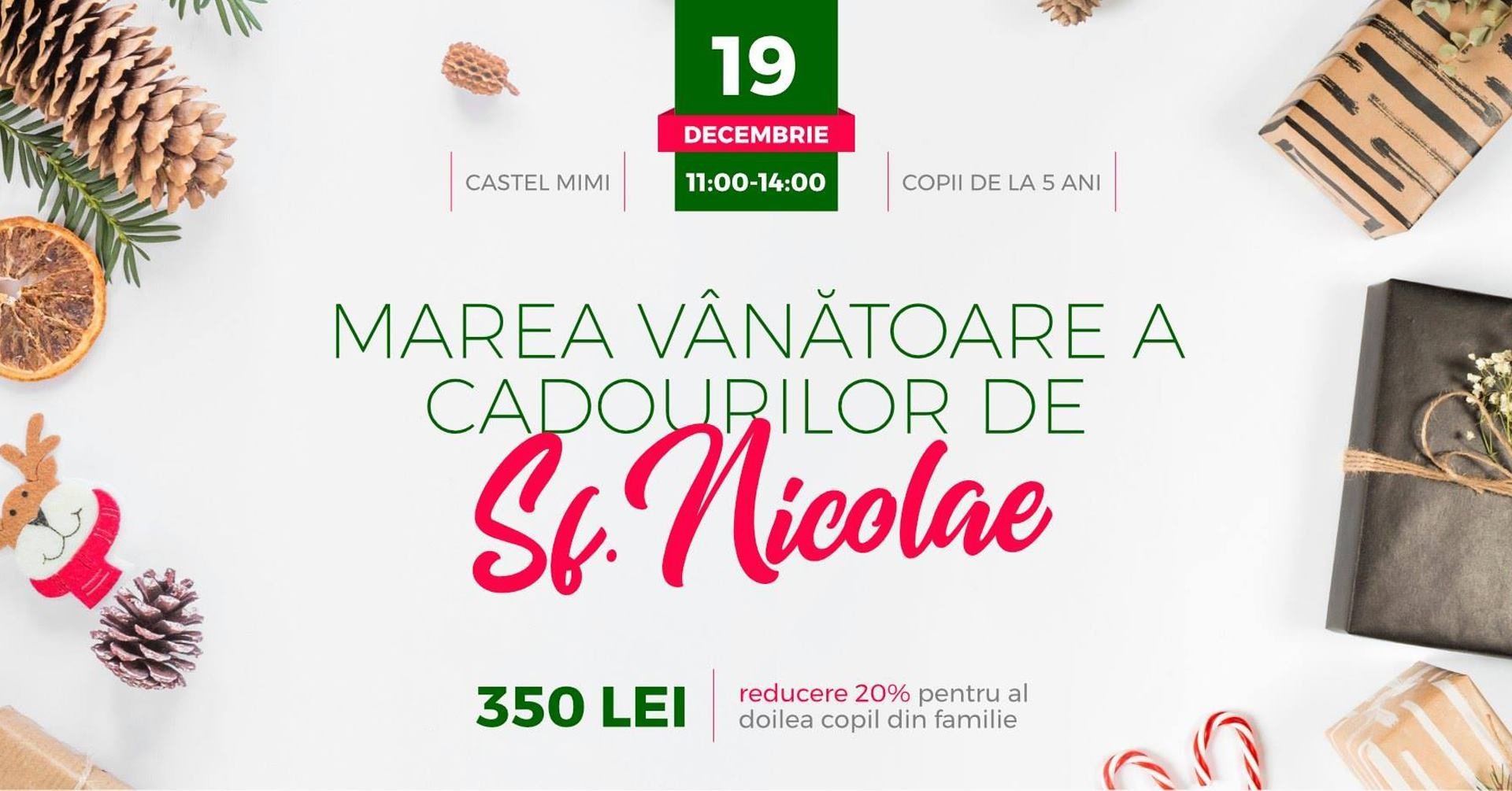 Marea Vînătoare a Cadourilor de Sf. Nicolae Decembrie 2020