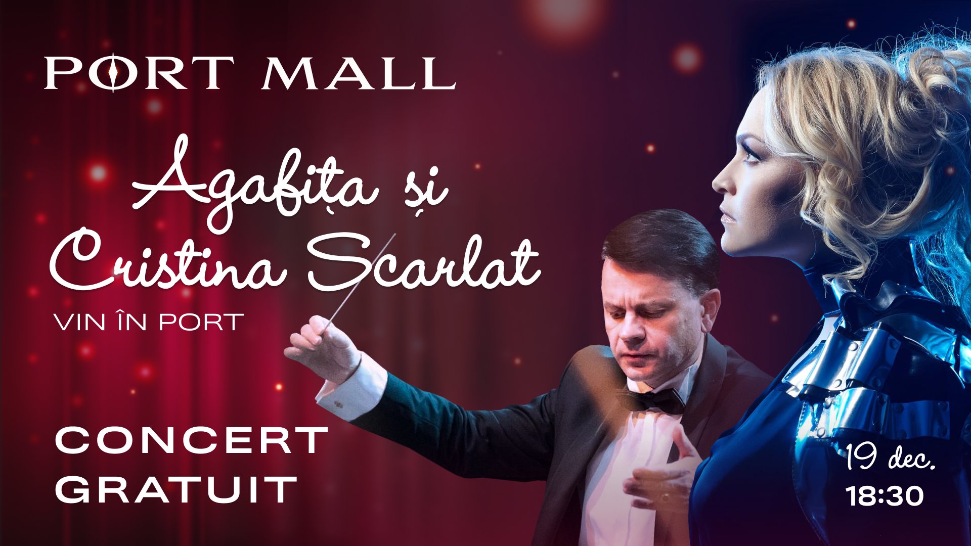 Cristina Scarlat și Mihail Agafița vine în PORT