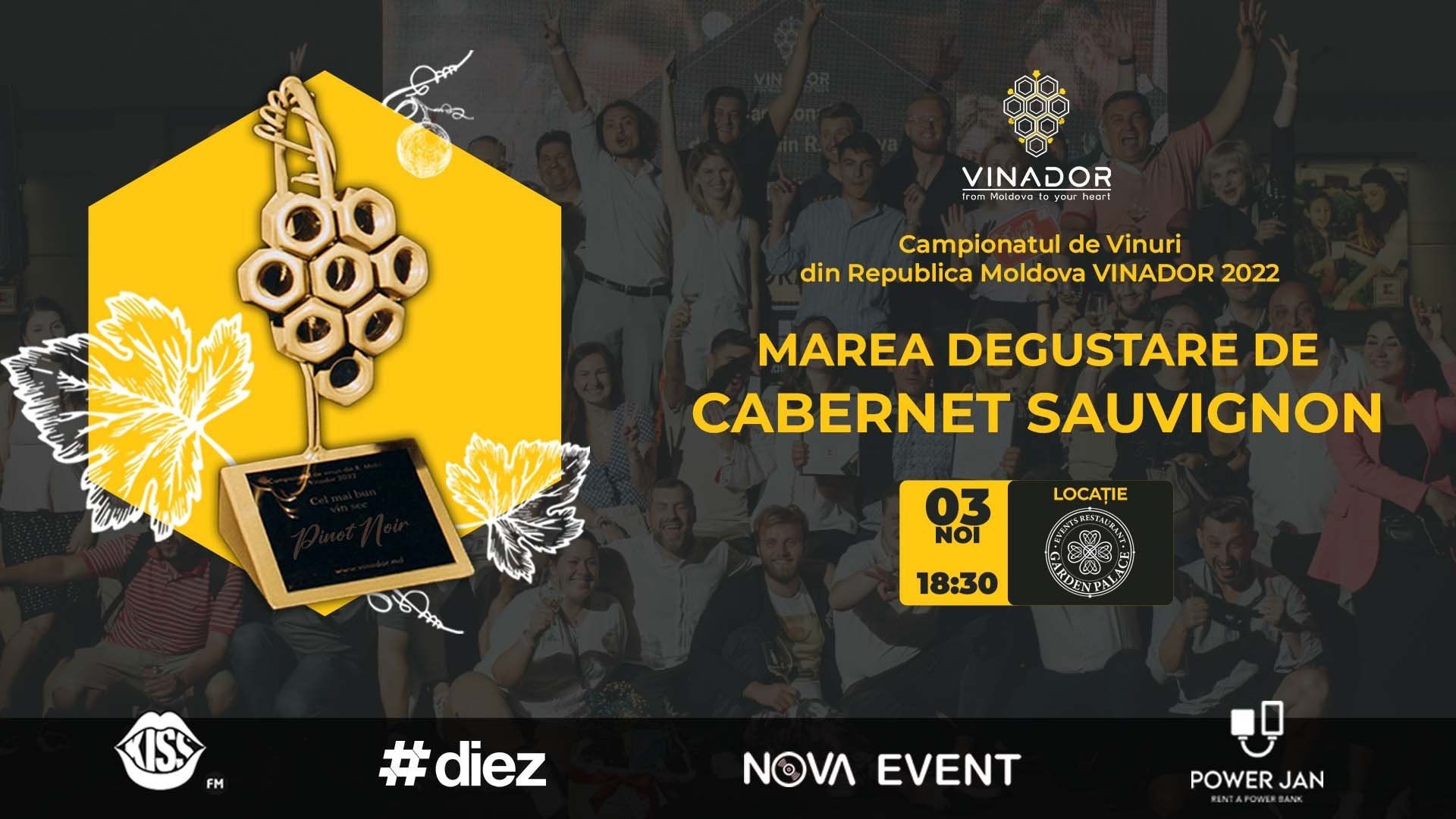 MAREA DEGUSTARE DE CABERNET SAUVIGNON. VIN ȘI MUZICĂ LIVE