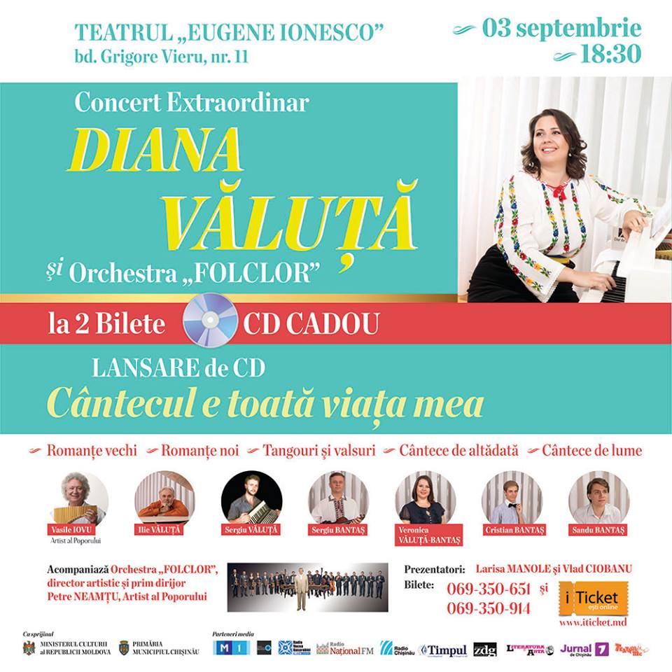 Diana Valuta - Concert extraordinar cu LANSARE de CD