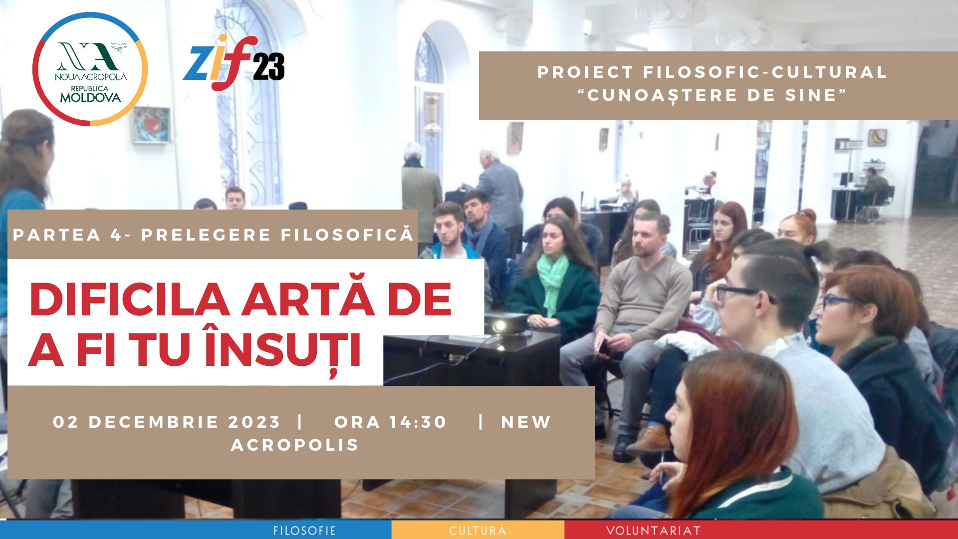 Prelegere Filosofică: Dificila artă de a fi tu însuți