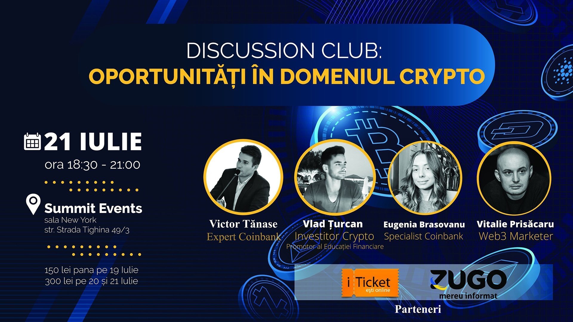 DISCUSSION CLUB: OPORTUNITĂȚI ÎN DOMENIUL CRYPTO