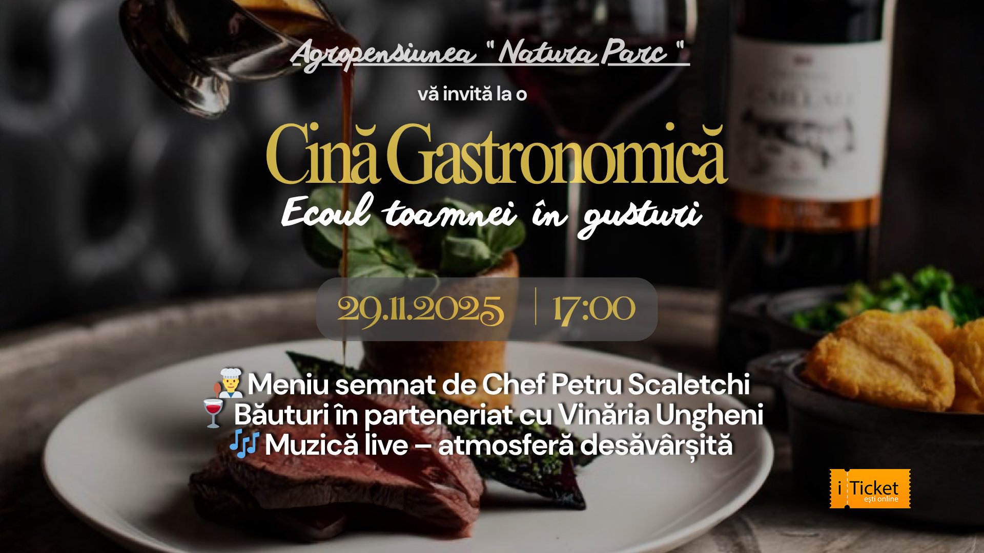 Cină Gastronomică „Ecoul toamnei în gusturi” la Natura Parc