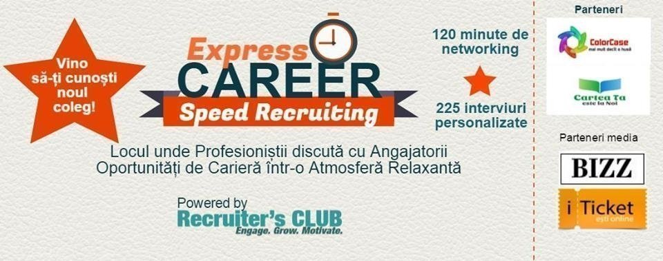 SPEED RECRUITING - Oportunitati de Cariera intr-o Atmosfera Relaxanta