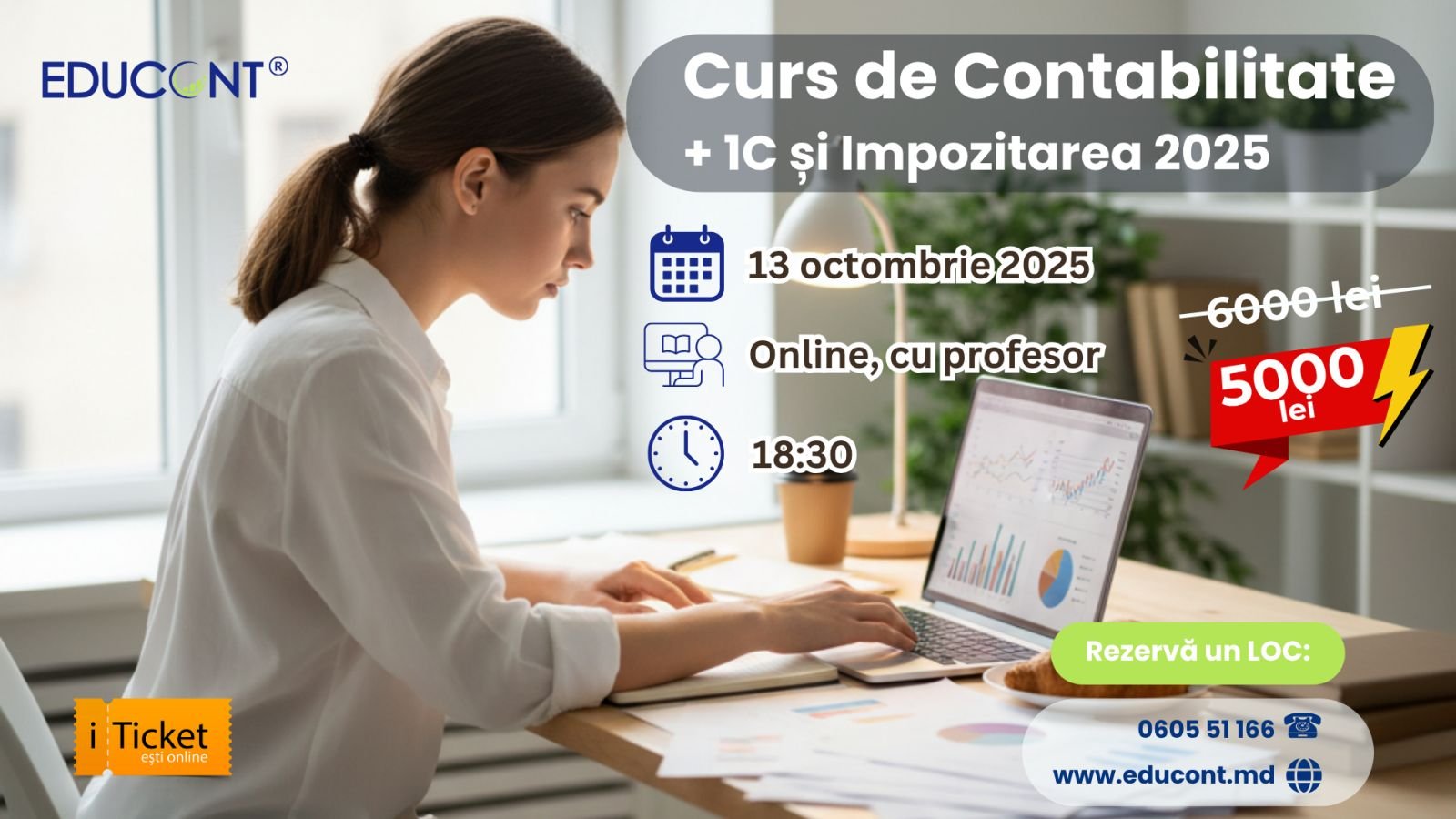 CURS CONTABILITATE + 1C 8.3 ONLINE din 13 OCTOMBRIE 