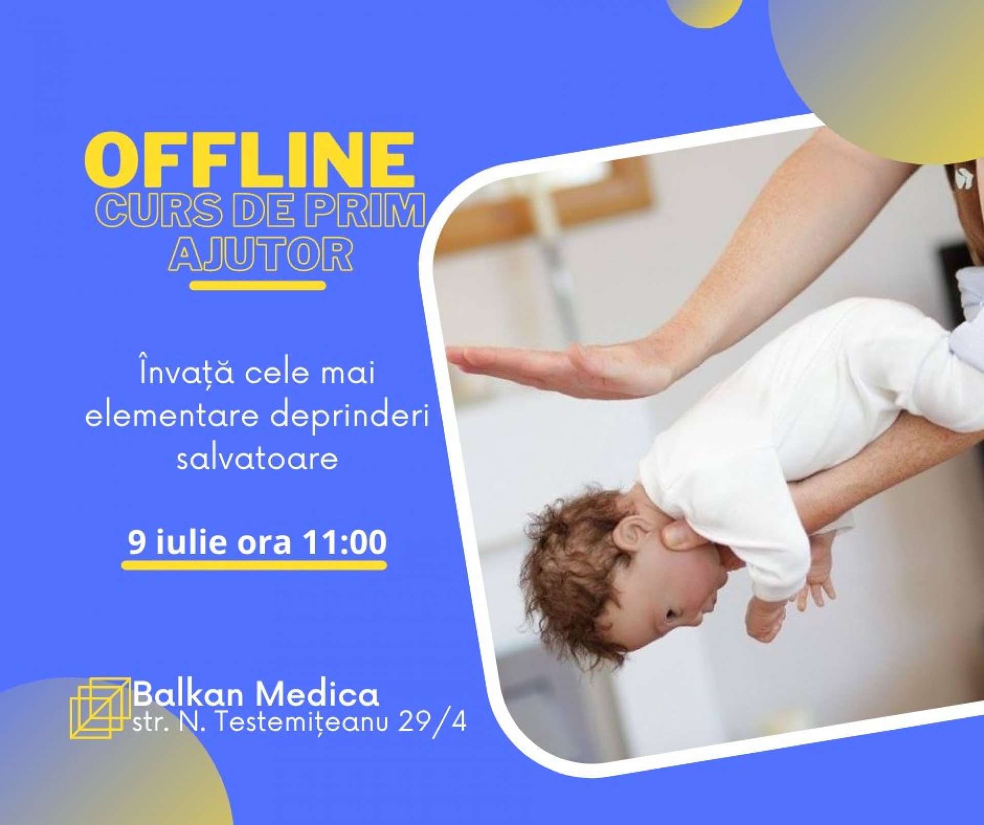 Curs de prim ajutor. Deprinderi salvatoare