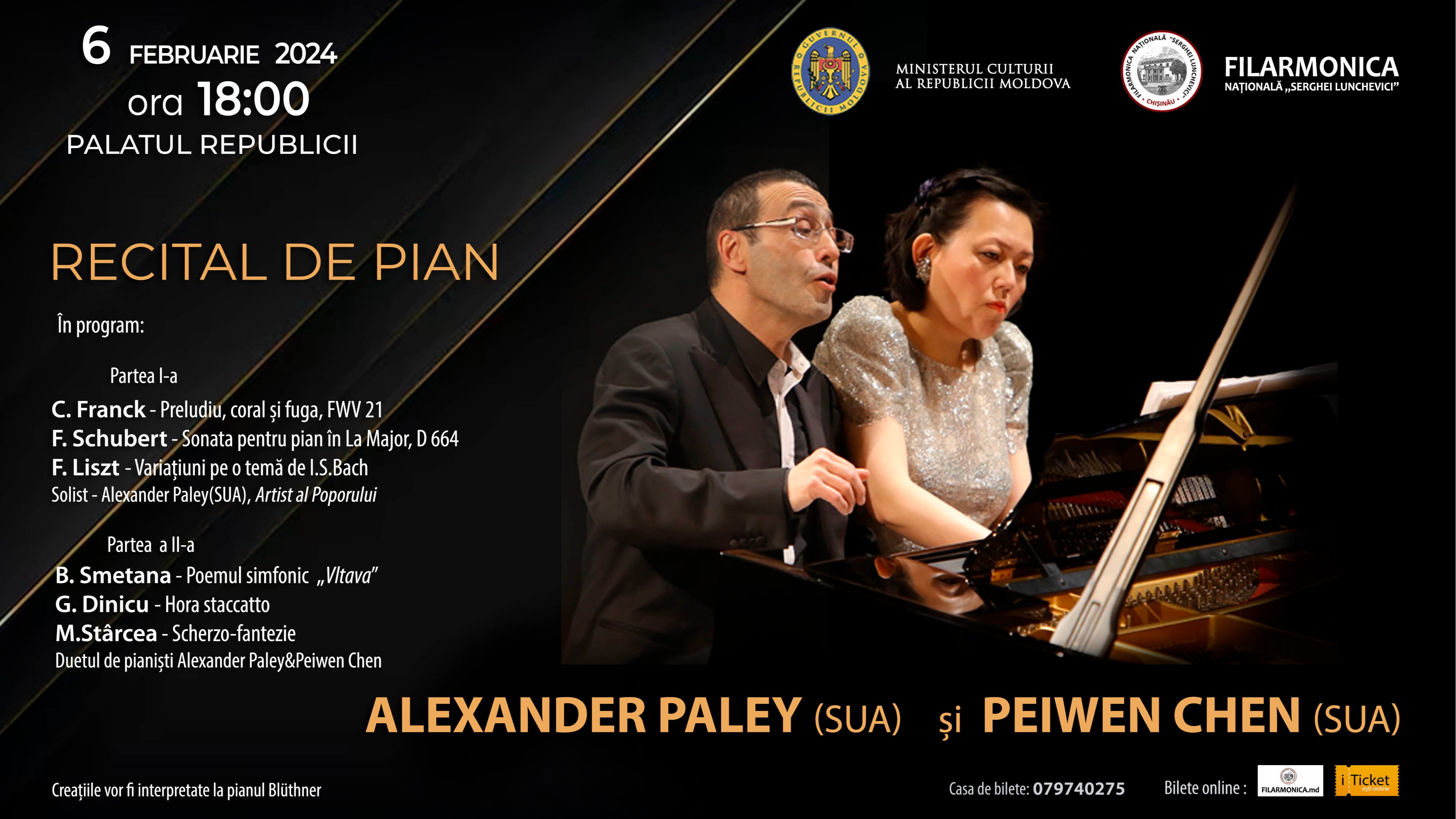 Recital de pian cu Alexander Paley și Peiwen Chen