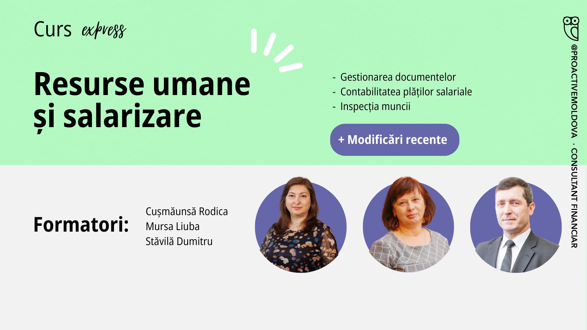 Curs Express de Resurse Umane și salarizare