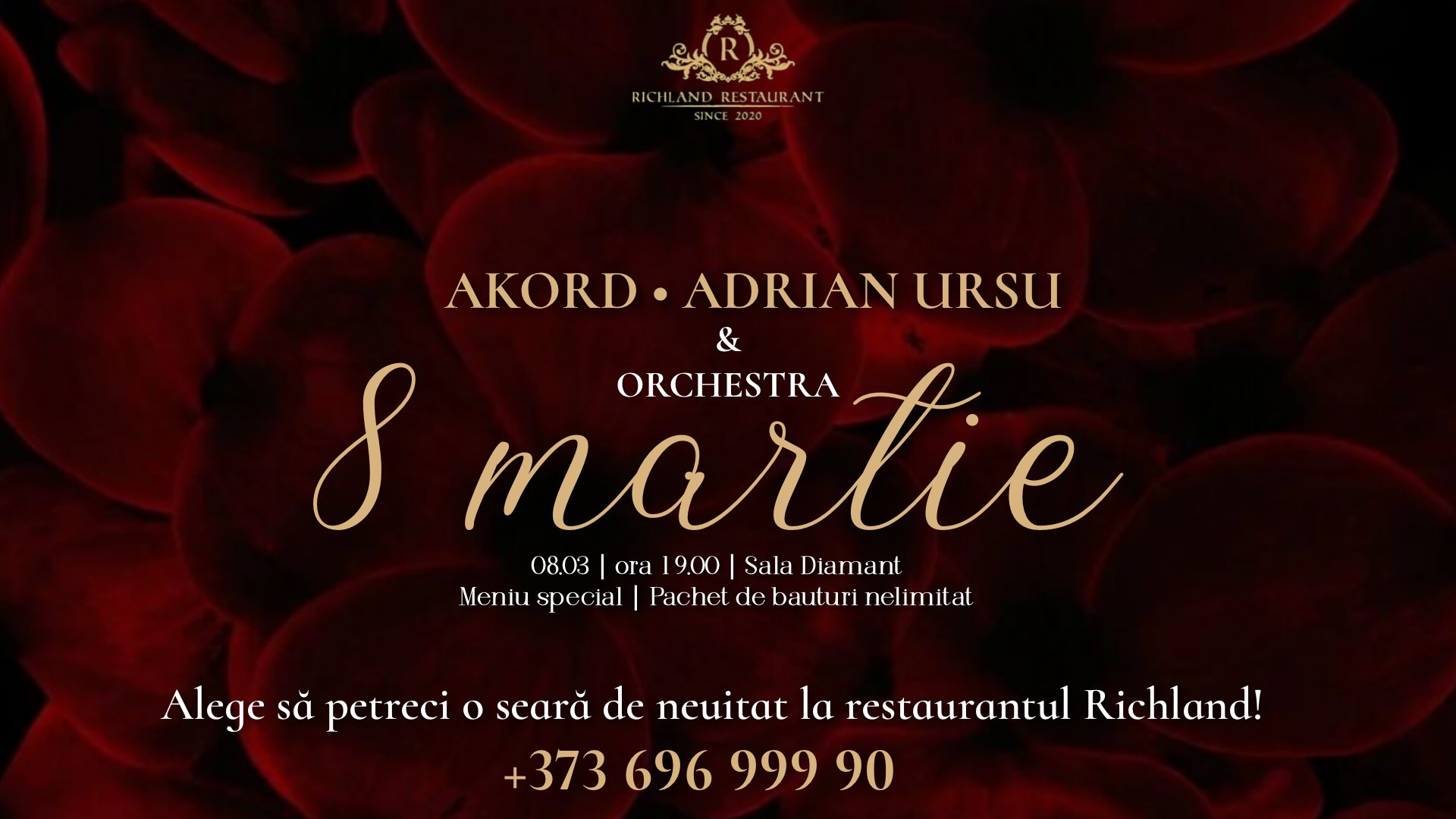 8 martie la Richland restaurant! 