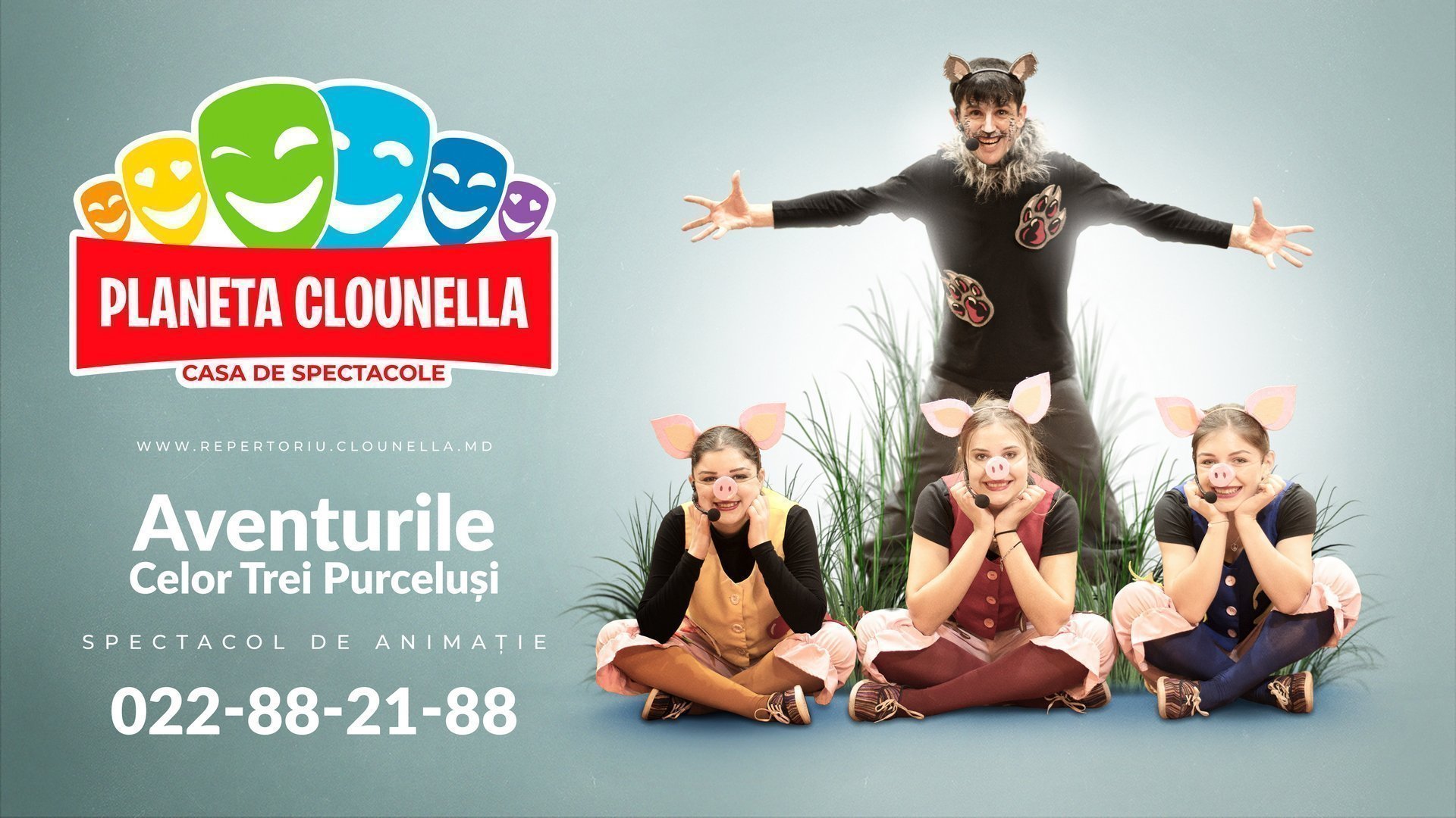 Aventurile celor Trei Purcelusi - Spectacol Interactiv de Animatie pentru Copii | Octombrie 2019