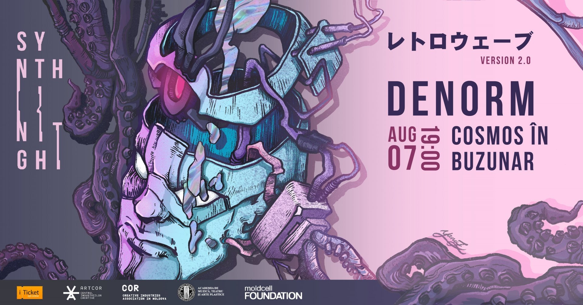 Synth night with Denorm and Cosmos în Buzunar