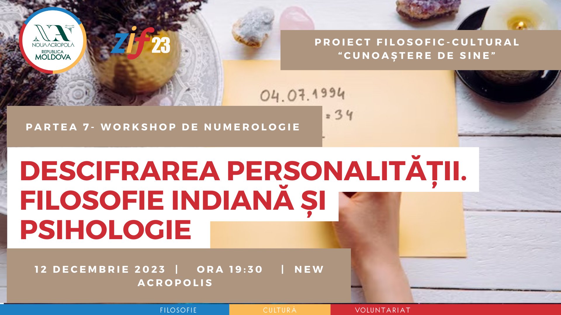 Workshop de Numerologie: Descifrarea personalității. Filosofie indiană și psihologie