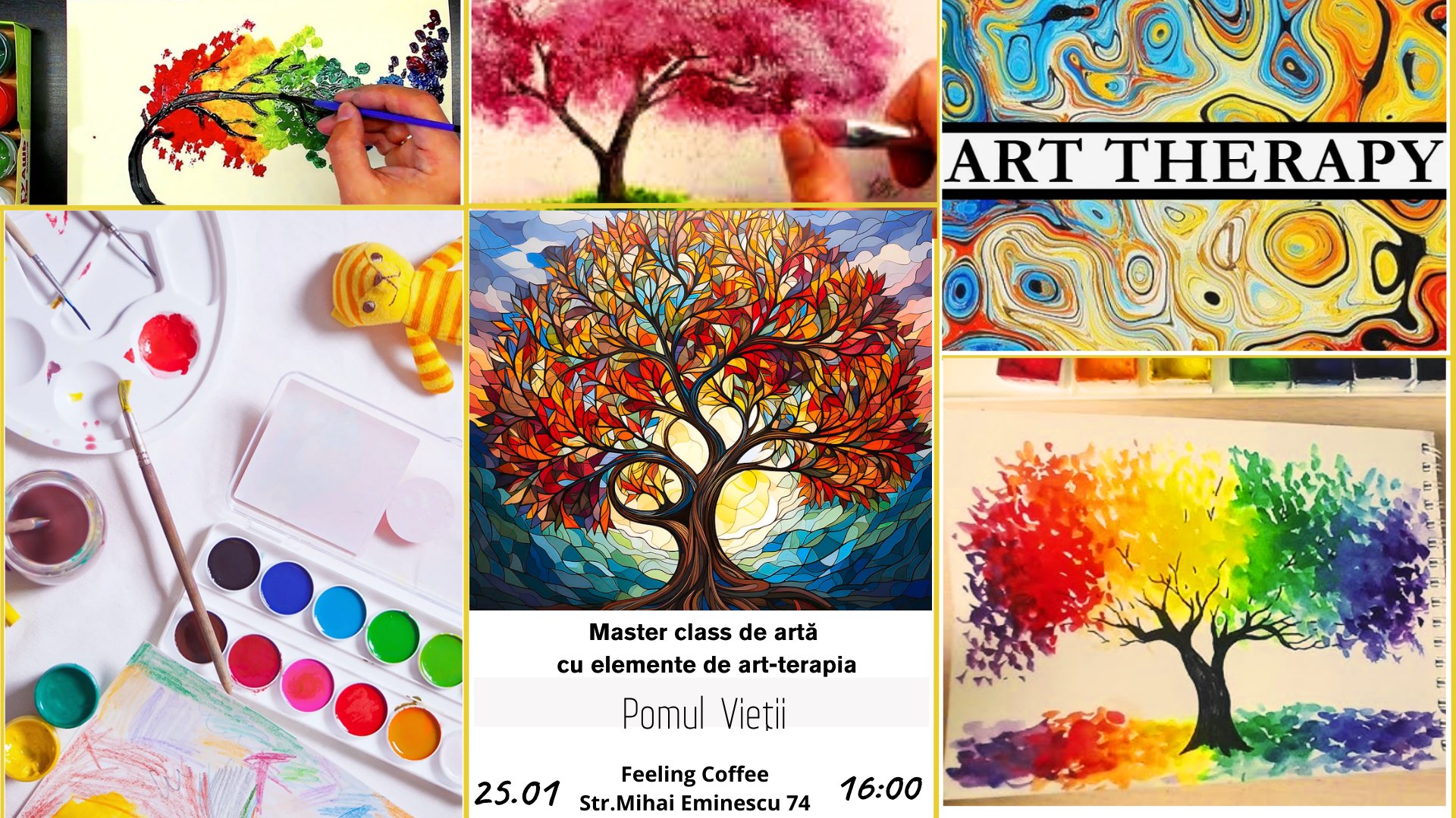 Masterclass de pictură cu elemente de art-terapie: „Pomul Vieții”