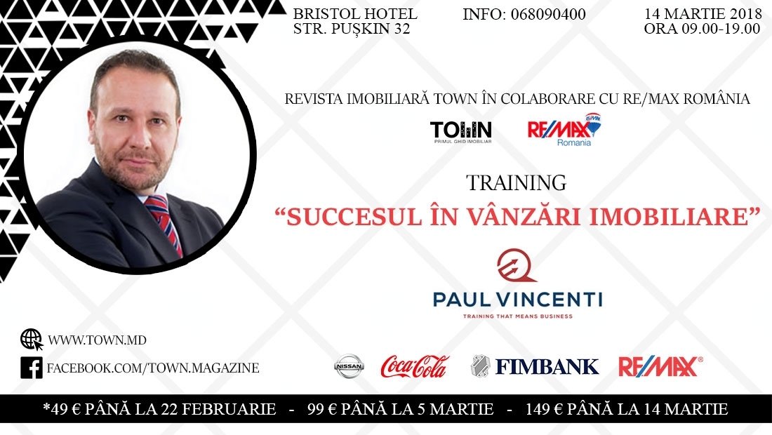 Succesul in vanzari imobiliare cu Paul Vincenti 