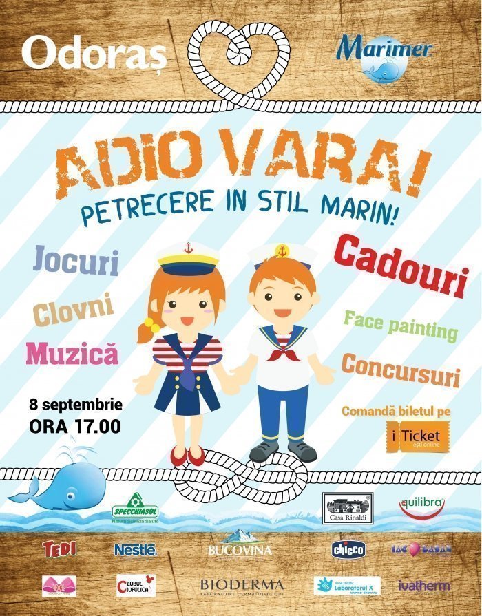 Adio vara - Petrecere pentru pici si mamici