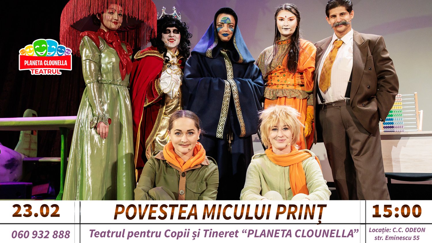 Povestea Micului Prinț - Spectacol Teatral pentru Elevi și Toată Familia  |  23 FEBRUARIE 2025 | 15-00 | +7  