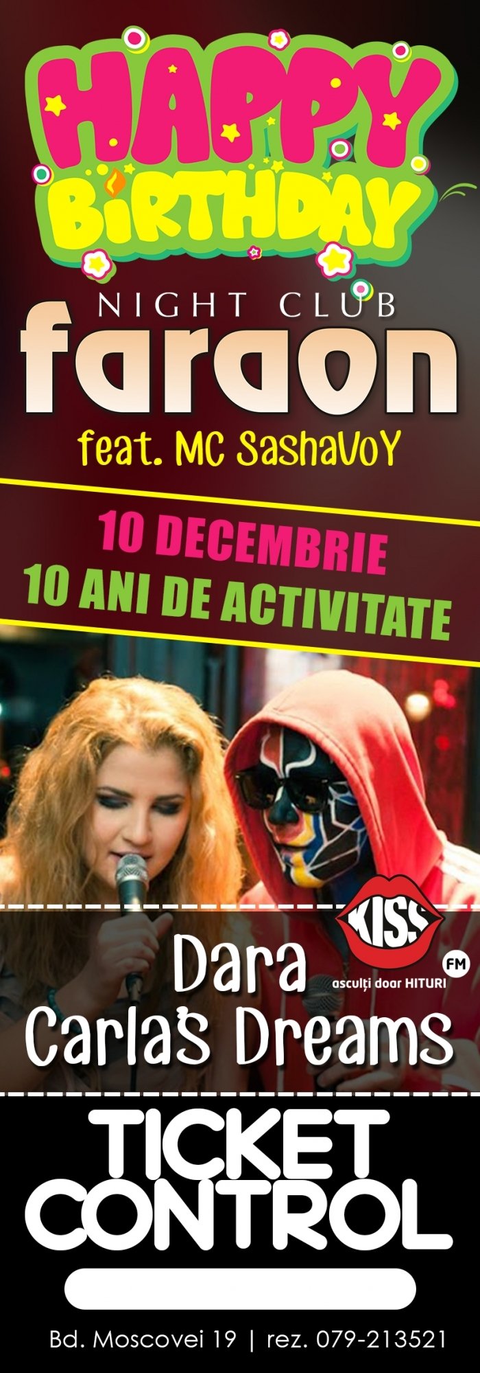 Carlas Dreams si Dara in club Faraon