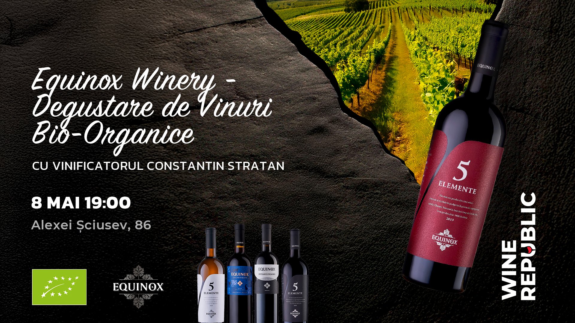 Exclusive Organic Wine Tasting – Equinox Winery at Wine Republic