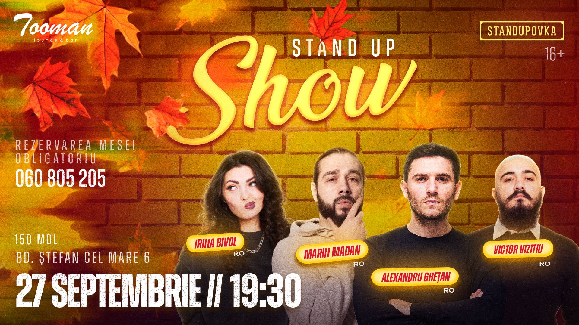 Stand UP Show 27 Septembrie 