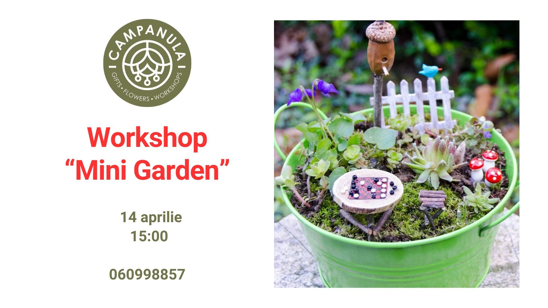 Workshop creativ — «MINI GARDEN» 