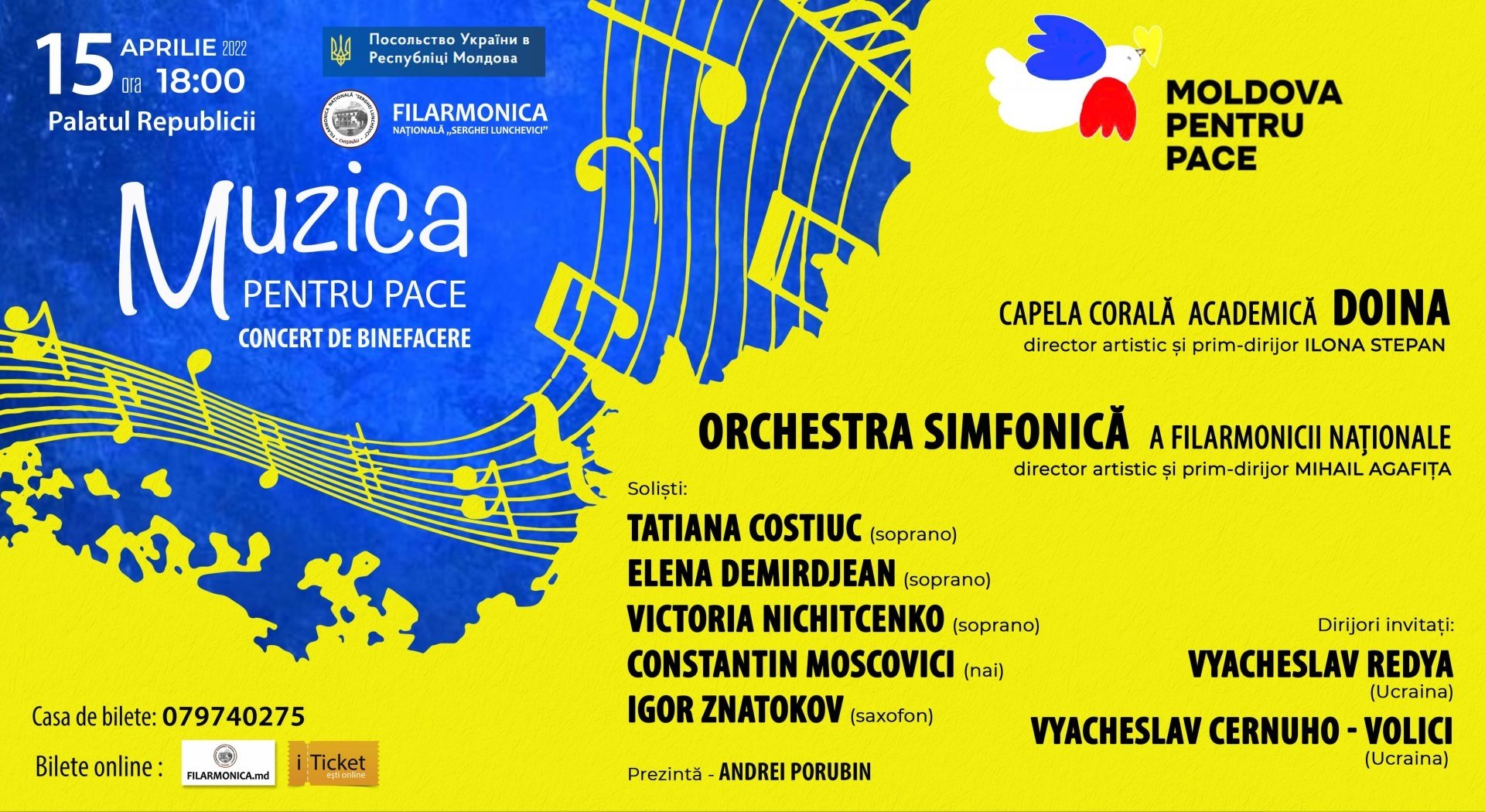 Concert de binefacere - Muzica pentru pace