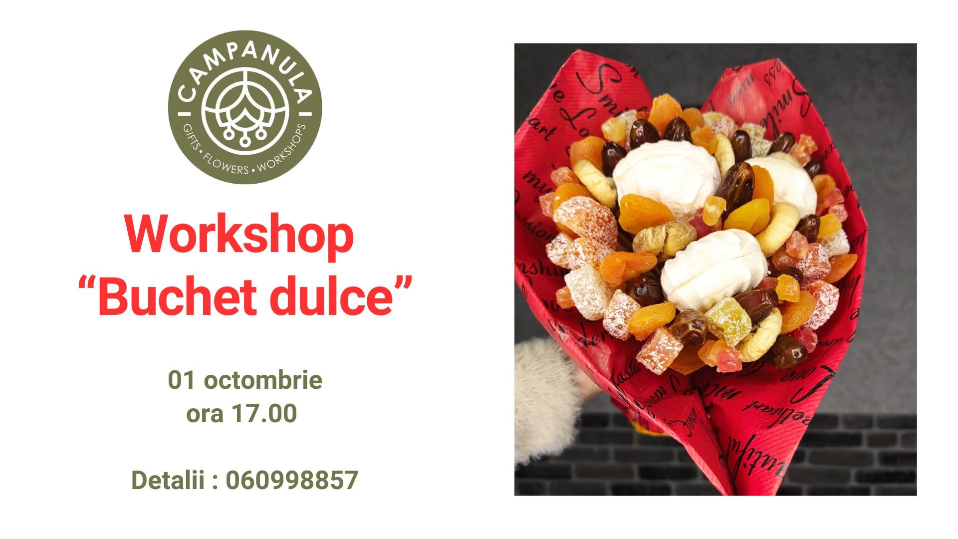 Workshop creativ — «Buchet dulce»