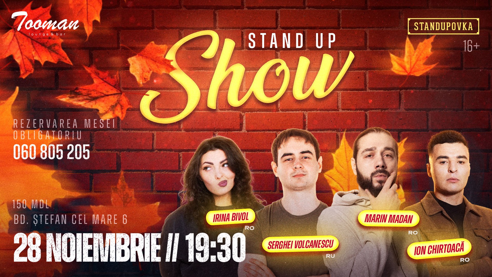 Stand UP Show 28 Noiembrie 