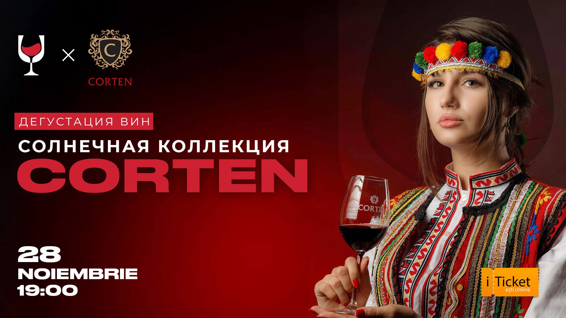 Degustare de Vinuri: „Colecția plină de Soare - CORTEN”