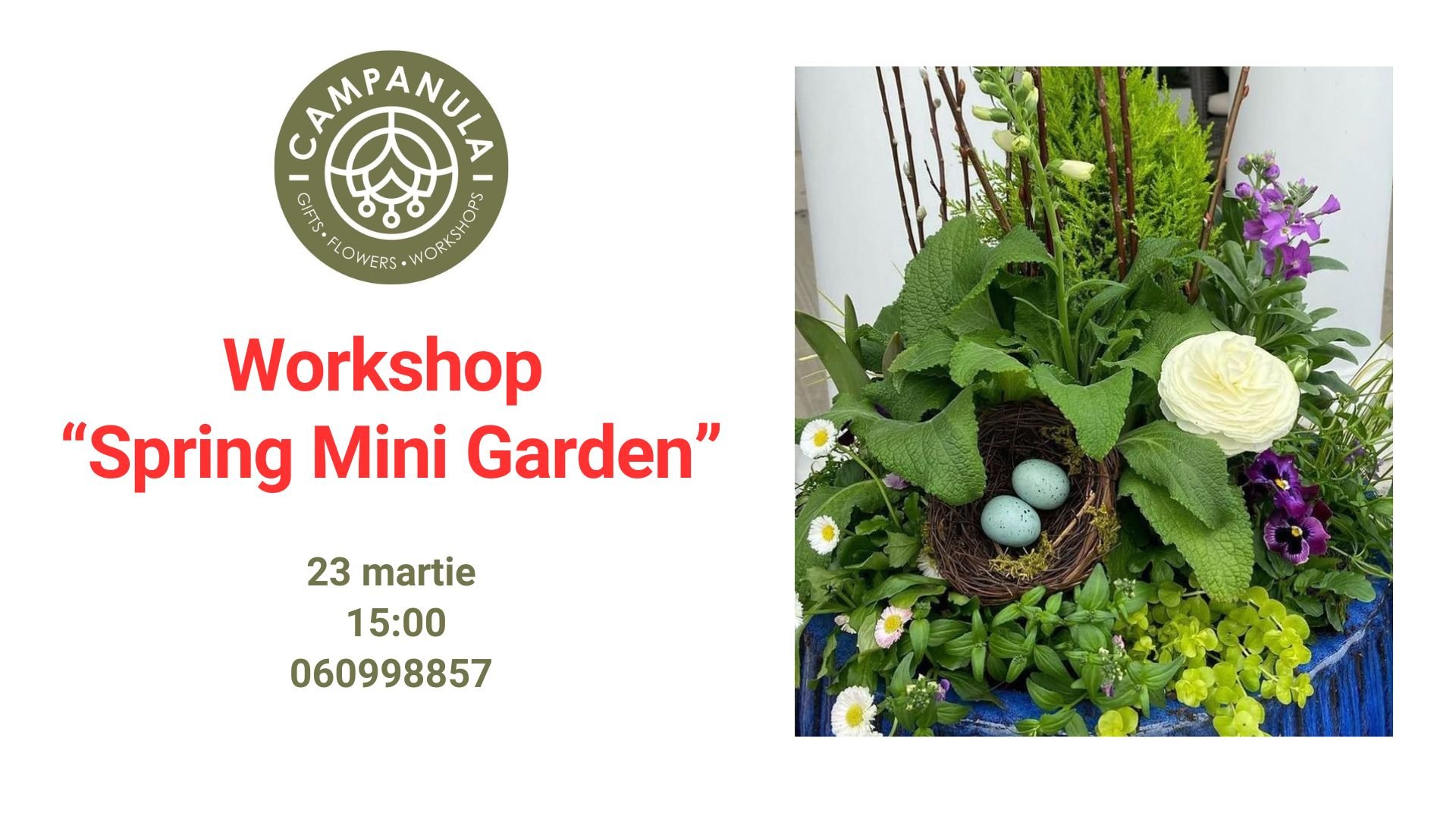 Workshop  «Spring Mini Garden» 