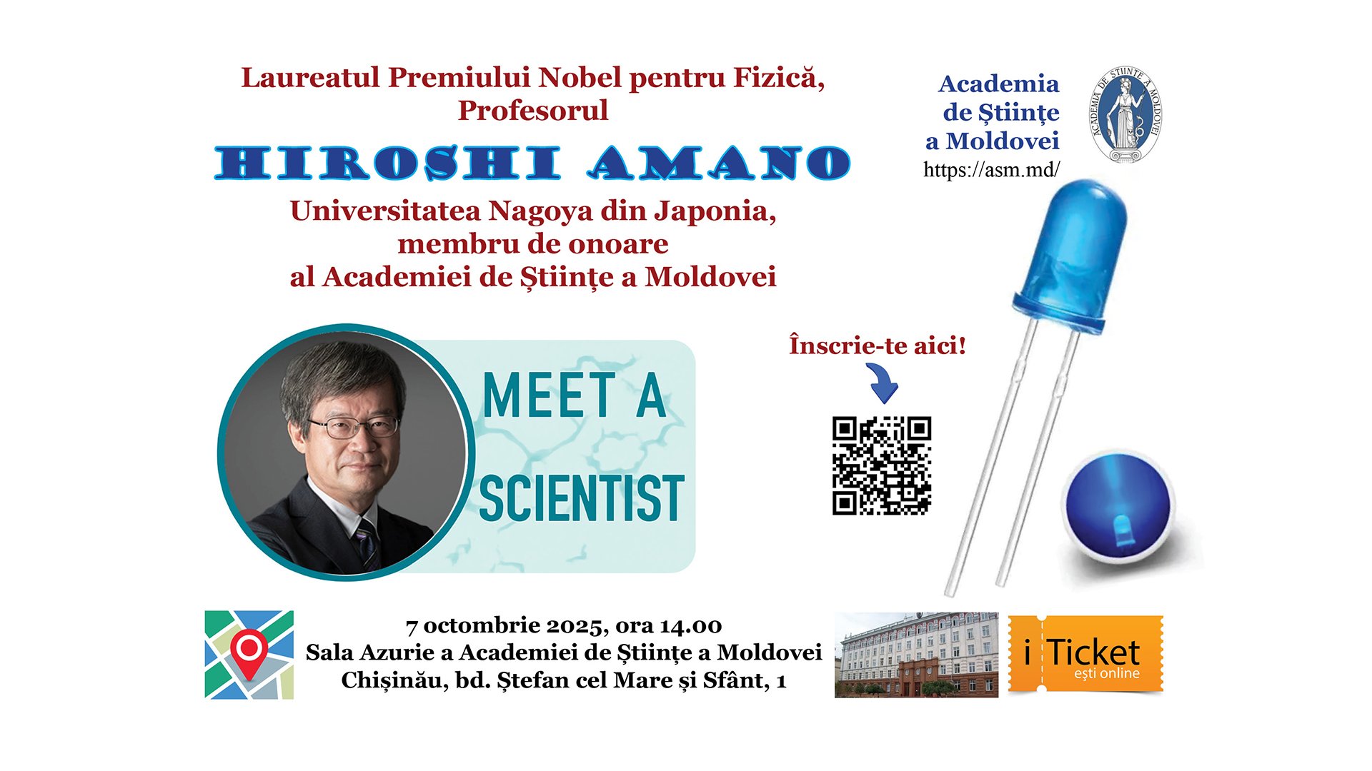  Întâlnire cu Prof. Hiroshi Amano, Laureat al Premiului Nobel pentru Fizică
