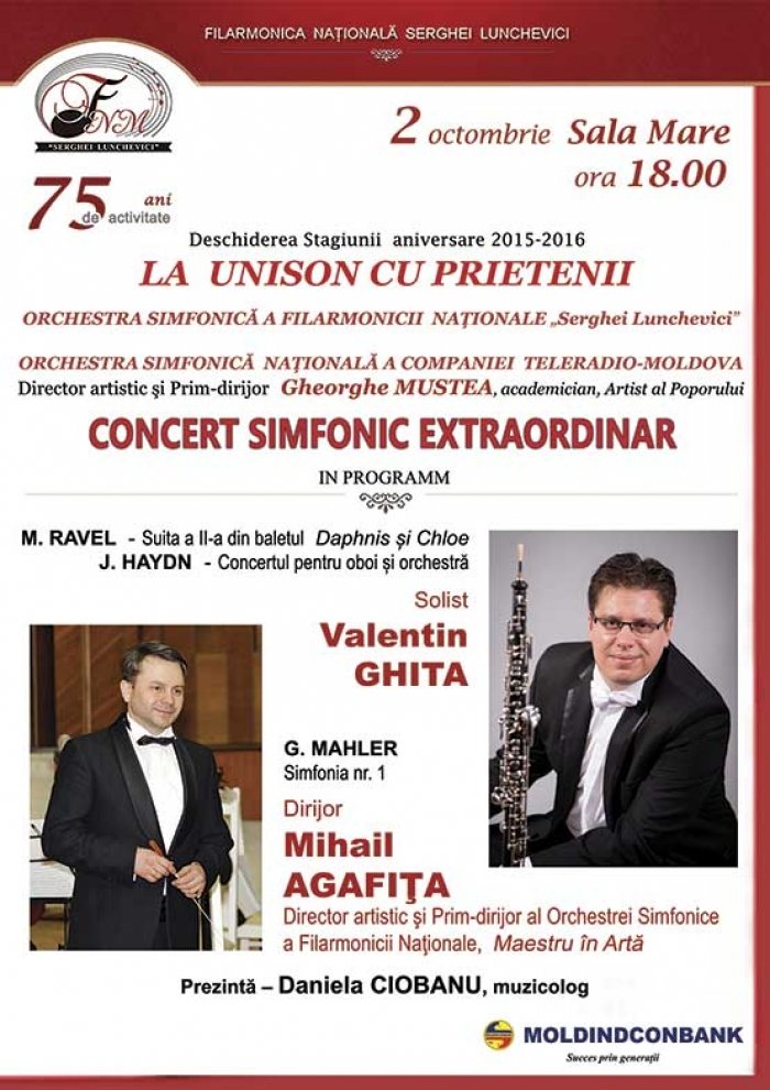 Concert Simfonic Extraordinar cu Valentin Ghita si Mihai Agafita