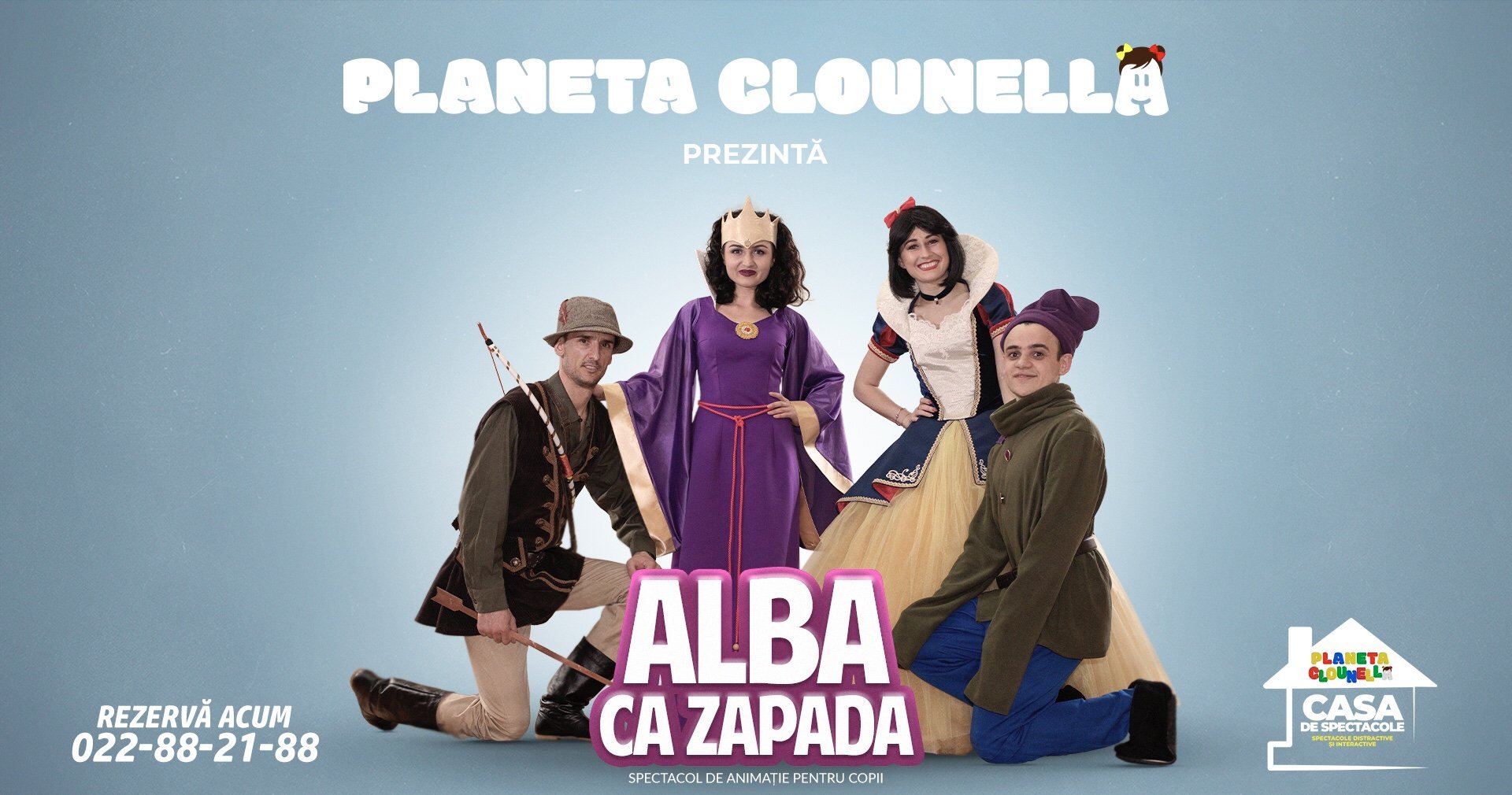 Alba ca Zăpada - Spectacol Interactiv de Animatie pentru copii | August 2021 | +4