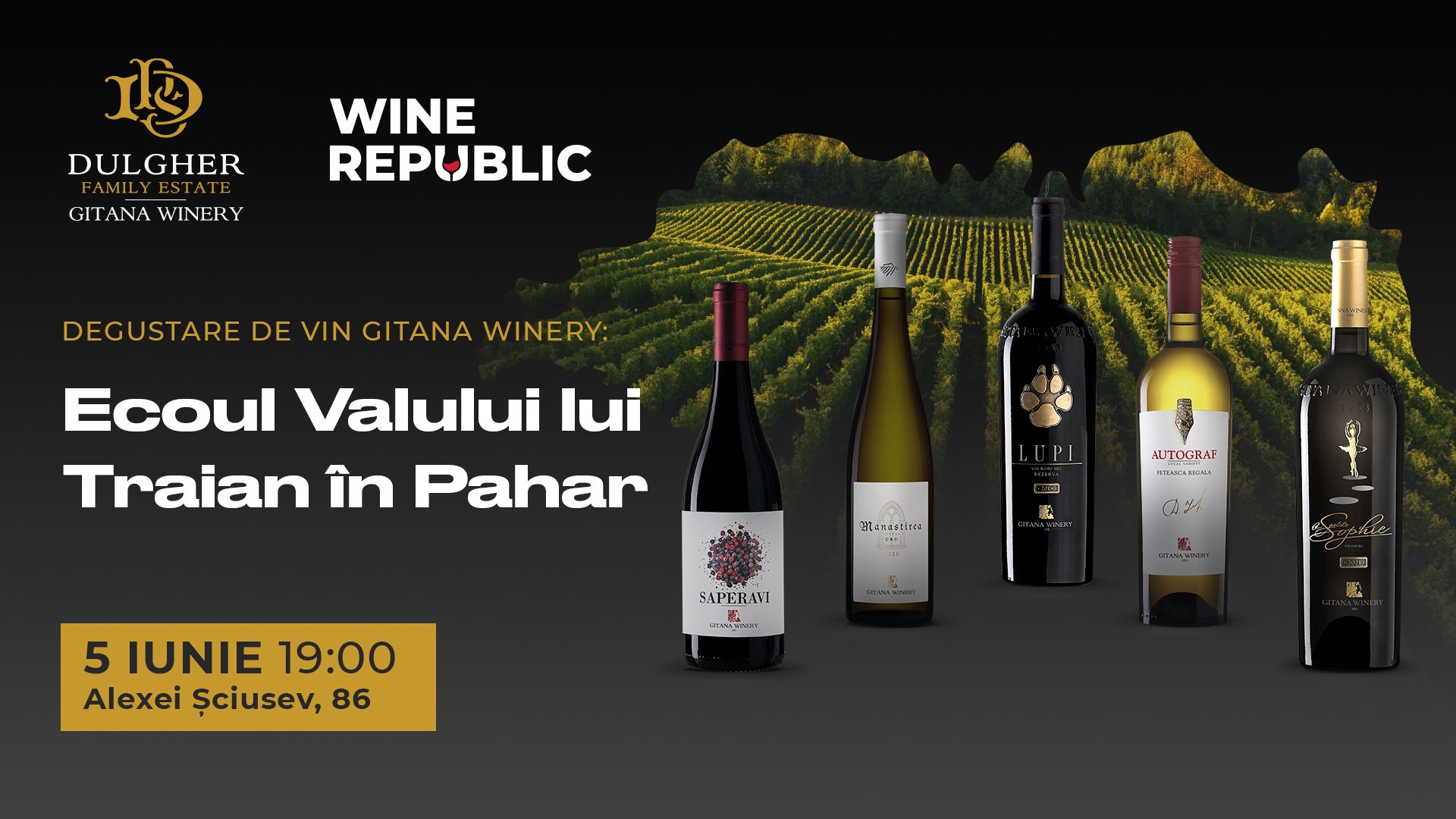 Degustare de Vinuri Gitana Winery: Ecoul Valului lui Traian în Pahar