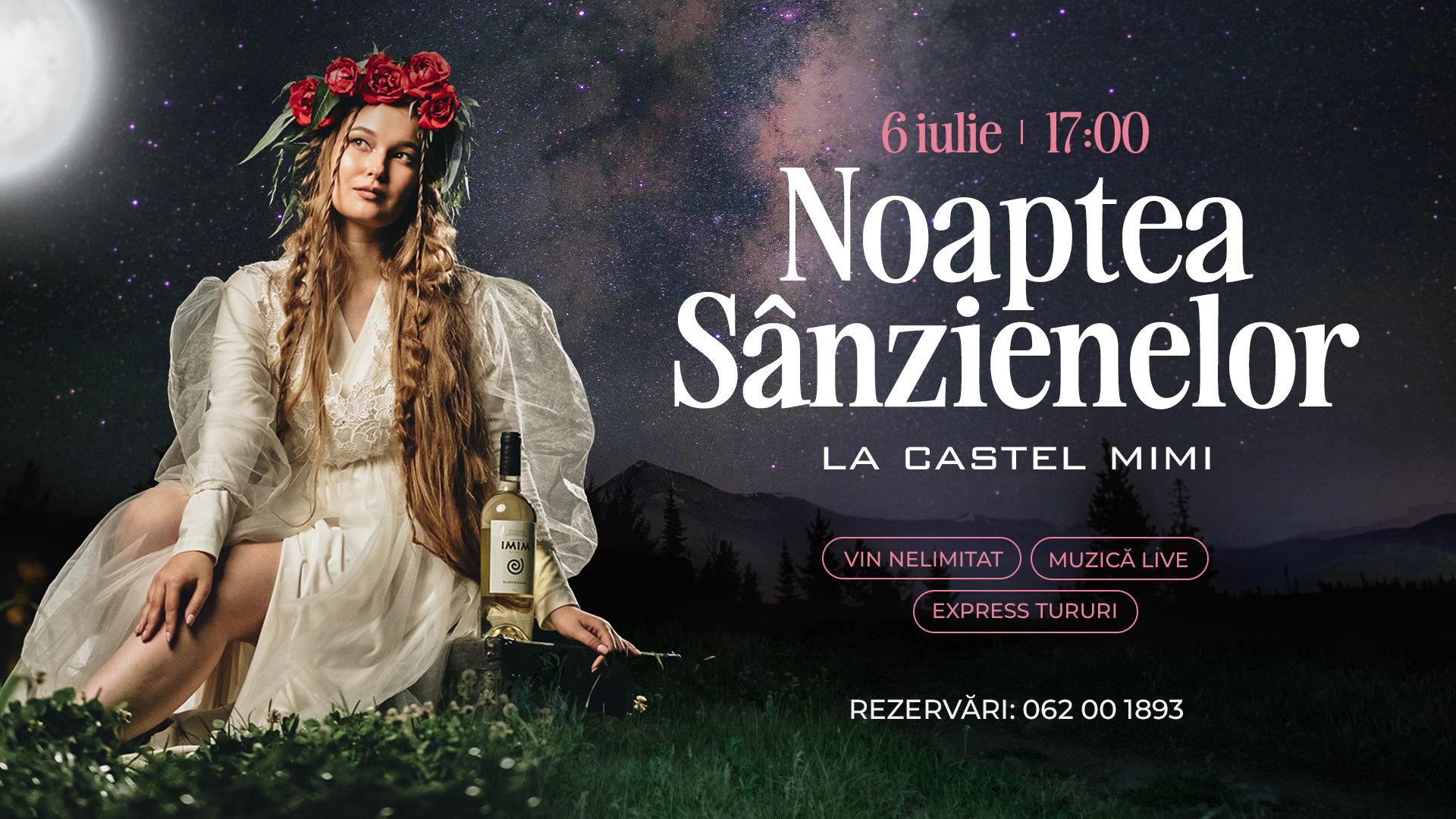 ”Noaptea Sânzienelor ” la Castel Mimi Wine Resort 