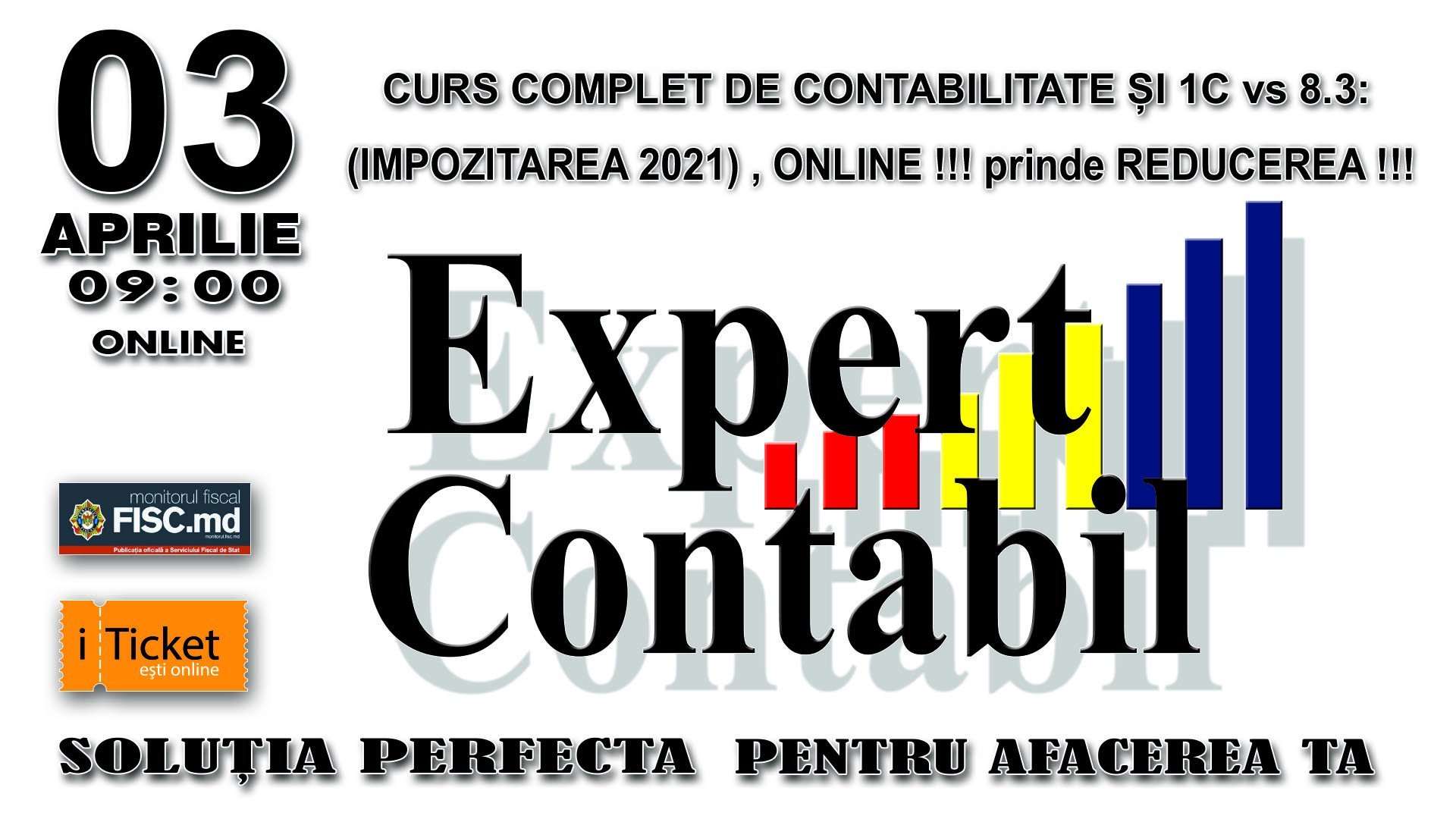 CURS COMPLET DE CONTABILITATE ȘI 1C vs 8.3: (IMPOZITAREA 2021) ONLINE Aprilie 2021